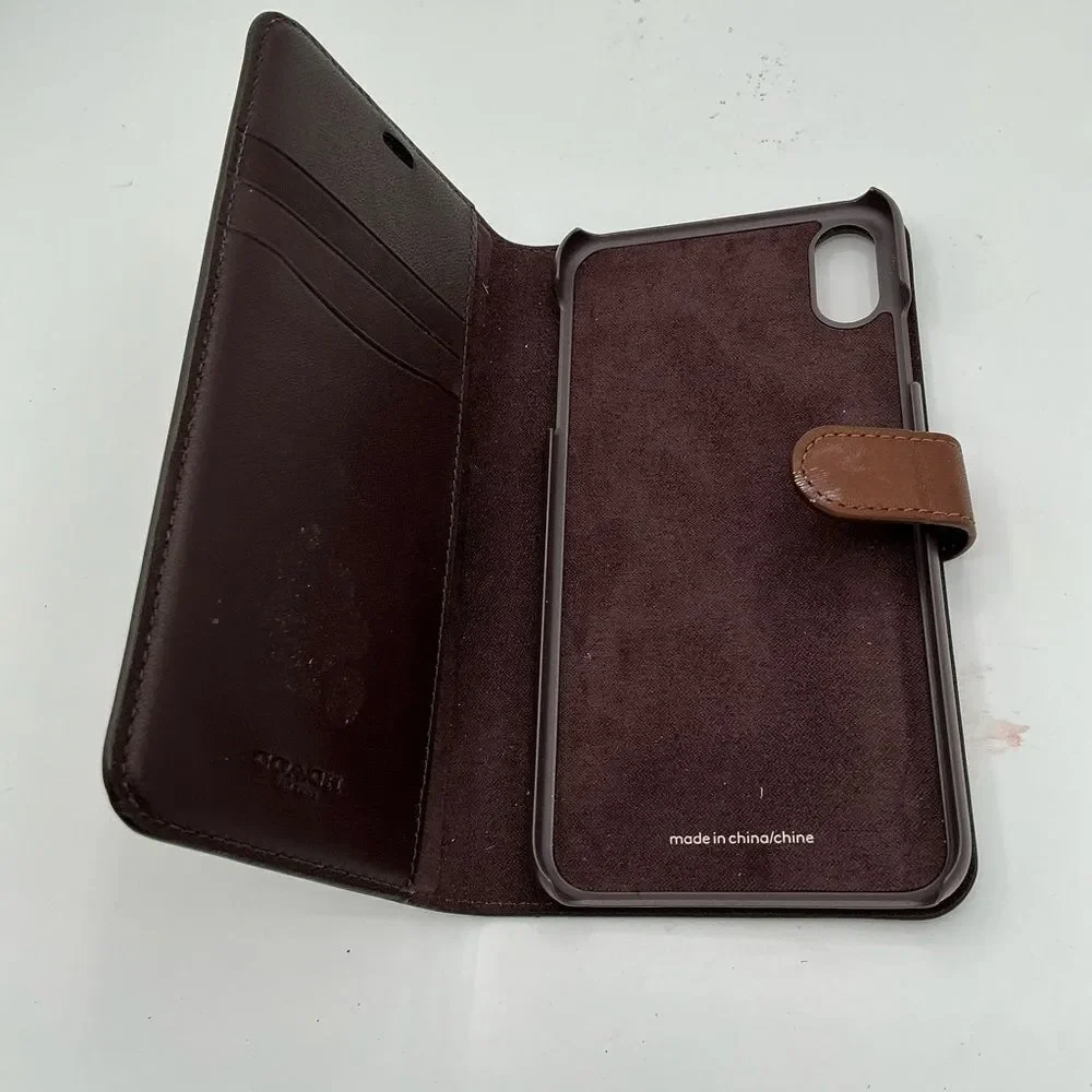 Coach iPhone XR Brown Designer Phone Case